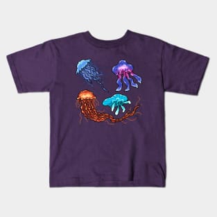 Pixel Jelly Fish Kids T-Shirt